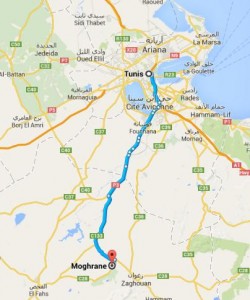 Circuit randonnée Sidi Medien à Zaghouan - route_tunis_sidi-medien