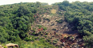 Randonnée à Sidi El Barrak - descente coupe feu